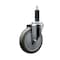 Service Caster 5'' Gray Poly Wheel Swivel 1'' Expanding Stem Caster SCC-EX20S514-PPUB-1 - alternate 1